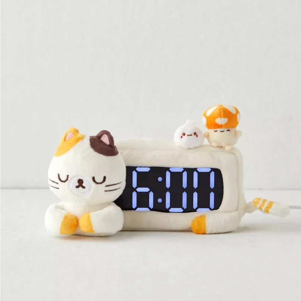 Smoko Cat Plushie Clock, NWT - Picture 4 of 4